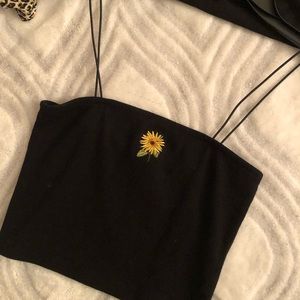 Sunflower Crop Top